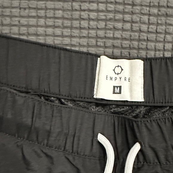 LIMITED TIME $5 ITEM!! Empyre Black Swim Trunks with White Trim - Picture 2 of 3